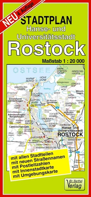 Stadtplan Hanse- und Universitätsstadt Rostock - 