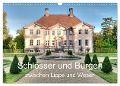 Schlösser und Burgen zwischen Lippe und Weser (Wandkalender 2024 DIN A3 quer), CALVENDO Monatskalender - Hans-Joachim Loh