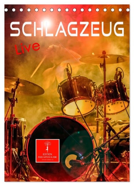 Schlagzeug live (Tischkalender 2026 DIN A5 hoch), CALVENDO Monatskalender - Peter Roder