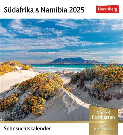 Südafrika & Namibia Sehnsuchtskalender 2025 - Wochenkalender mit 53 Postkarten - 