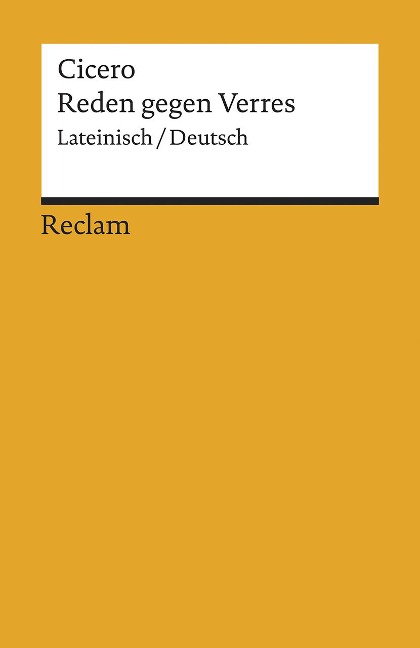 Reden gegen Verres. Gesamtausgabe - Cicero
