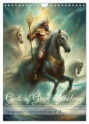Cover-Bild zum Titel 'Gods of Greek mythology (Wall Calendar 2026 DIN A4 portrait), CALVENDO 12 Month Wall Calendar' von 'Claudia Kleemann'