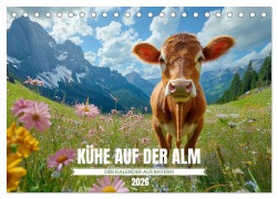 Cover-Bild zum Titel 'KÜHE AUF DER ALM - Der Kalender aus Bayern (Tischkalender 2026 DIN A5 quer), CALVENDO Monatskalender' von 'Mb Fotografie'