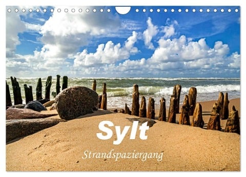 Sylt - Strandspaziergang (Wandkalender 2024 DIN A4 quer), CALVENDO Monatskalender - A. Dreegmeyer