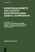 Verordnung über die bauliche Nutzung der Grundstücke (Baunutzungsverordnung) vom 15. September 1977 - Ernst Oestreicher