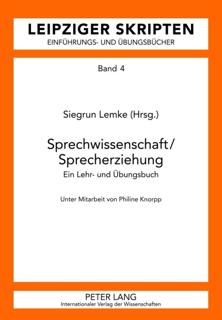 Sprechwissenschaft/Sprecherziehung - 