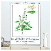 Cover-Bild zum Titel 'Die wichtigsten Küchenkräuter (hochwertiger Premium Wandkalender 2026 DIN A2 hoch), Kunstdruck in Hochglanz' von 'dieKLEINERT. de dieKLEINERT. de'