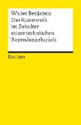 Das Kunstwerk im Zeitalter seiner technischen Reproduzierbarkeit - Walter Benjamin