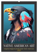 Native American Art (Wall Calendar 2026 DIN A2 portrait), CALVENDO 12 Month Wall Calendar - Peter Ruebsamen