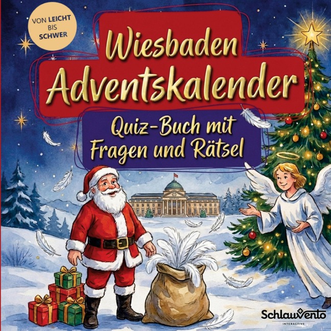 Wiesbaden-Adventskalender: Quiz-Buch mit Fragen und Rätsel - Schlauvento Interactive