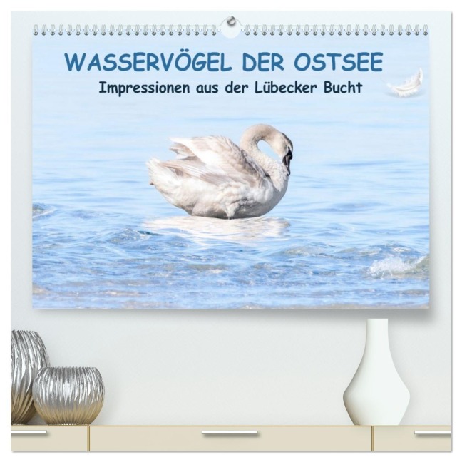 Wasservögel der Ostsee - Impressionen aus der Lübecker Bucht (hochwertiger Premium Wandkalender 2026 DIN A2 quer), Kunstdruck in Hochglanz - Fotodesign Kathrin Lewandowski