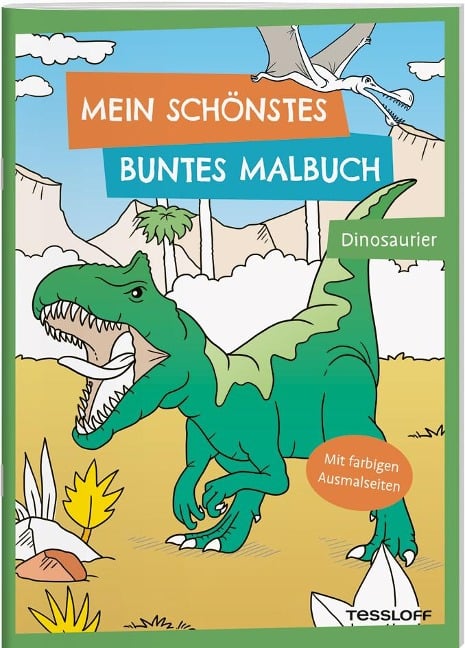Mein schönstes buntes Malbuch. Dinosaurier - 