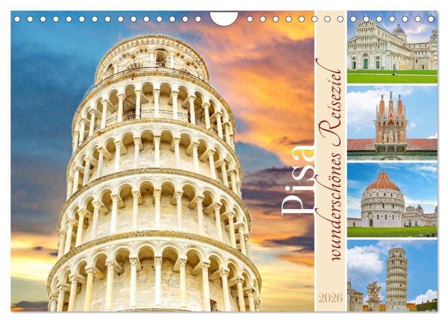 Pisa - wunderschönes Reiseziel (Wandkalender 2026 DIN A4 quer), CALVENDO Monatskalender - Nina Schwarze