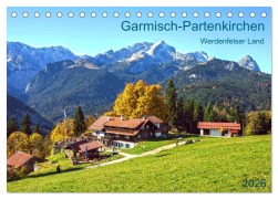 Cover-Bild zum Titel 'Garmisch-Partenkirchen Werdenfelser Land (Tischkalender 2026 DIN A5 quer), CALVENDO Monatskalender' von 'Prime Selection'
