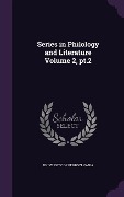 Cover-Bild zum Titel 'Series in Philology and Literature Volume 2, pt.2' von ''