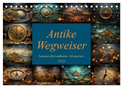 Cover-Bild zum Titel 'Antike Wegweiser (Tischkalender 2026 DIN A5 quer), CALVENDO Monatskalender' von 'Cathrin Illgen'