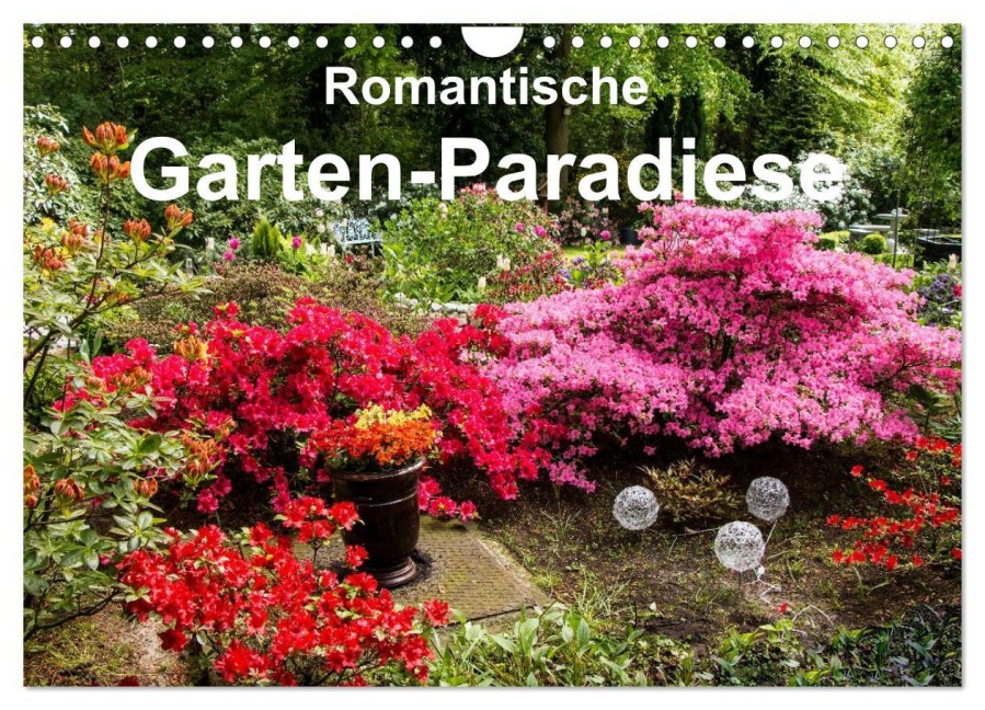 Romantische Garten-Paradiese (Wandkalender 2026 DIN A4 quer), CALVENDO Monatskalender - Heinz E. Hornecker