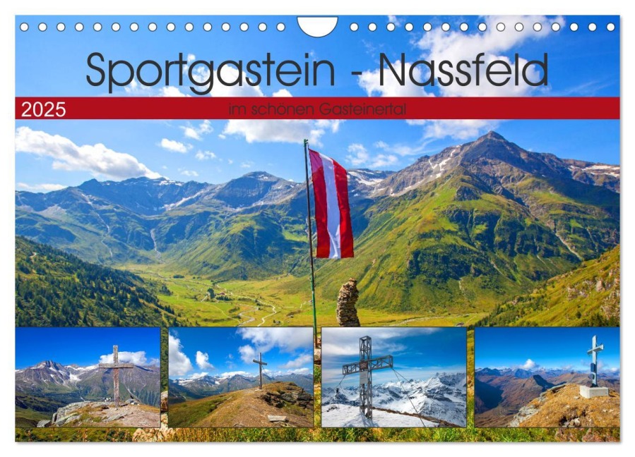 Sportgastein - Nassfeld (Wandkalender 2025 DIN A4 quer), CALVENDO Monatskalender - Christa Kramer