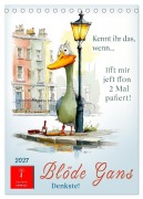Cover-Bild zum Titel 'Blöde Gans - Denkste! (Tischkalender 2027 DIN A5 hoch), CALVENDO Monatskalender' von 'Meike und Peter Roder'