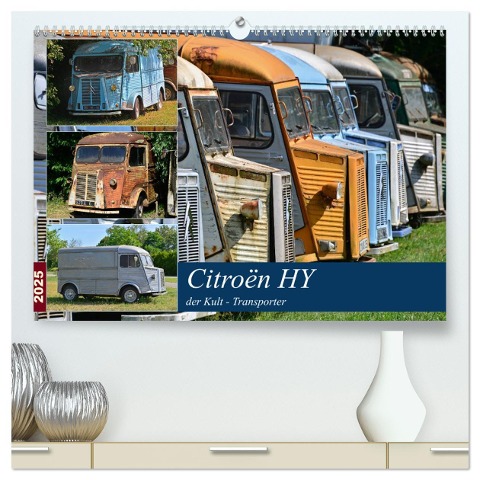 Citroën HY der Kult -Transporter (hochwertiger Premium Wandkalender 2025 DIN A2 quer), Kunstdruck in Hochglanz - Ingo Laue