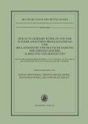Cover-Bild zum Titel 'Der gute Gerhart Rudolfs von Ems in einer anonymen Prosaauflösung und die lateinische und deutsche Fassung der Gerold-Legende Albrechts von Bonstetten' von ''