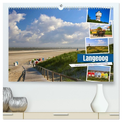 Langeoog 2025. Impressionen zwischen Hafen und Ostende (hochwertiger Premium Wandkalender 2025 DIN A2 quer), Kunstdruck in Hochglanz - Steffani Lehmann