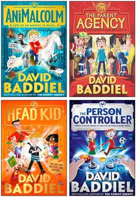 David Baddiel Collection 4 Books Set (The Parent Agency, AniMalcolm, The Person Controller, Head Kid) - David Baddiel