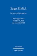 Cover-Bild zum Titel 'Eugen Ehrlich' von ''