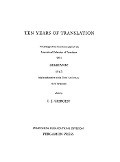 Ten Years of Translation - 