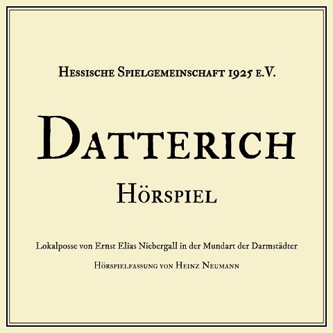 Datterich - Ernst Elias Niebergall