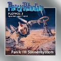 Cover-Bild zum Titel 'Perry Rhodan Plophos 3: Panik im Sonnensystem' von 'Kurt Brand, William Voltz, Clark Darlton'