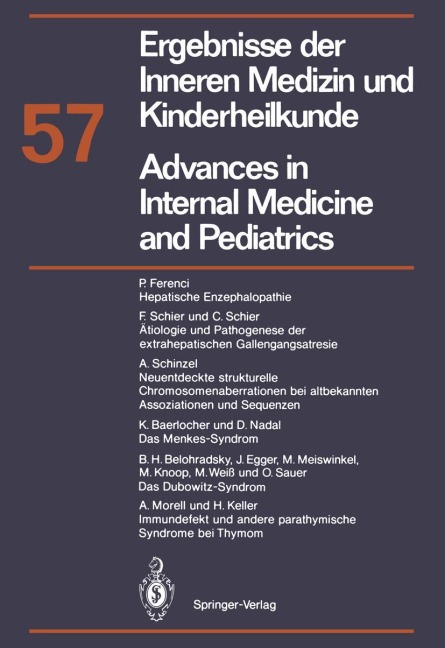 Ergebnisse der Inneren Medizin und Kinderheilkunde/Advances in Internal Medicine and Pediatrics - P. Frick, G. -A. von Harnack, K. Kochsiek, G. A. Martini, A. Prader