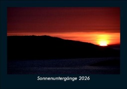 Cover-Bild zum Titel 'Sonnenuntergänge 2026 Fotokalender DIN A5' von 'Tobias Becker'