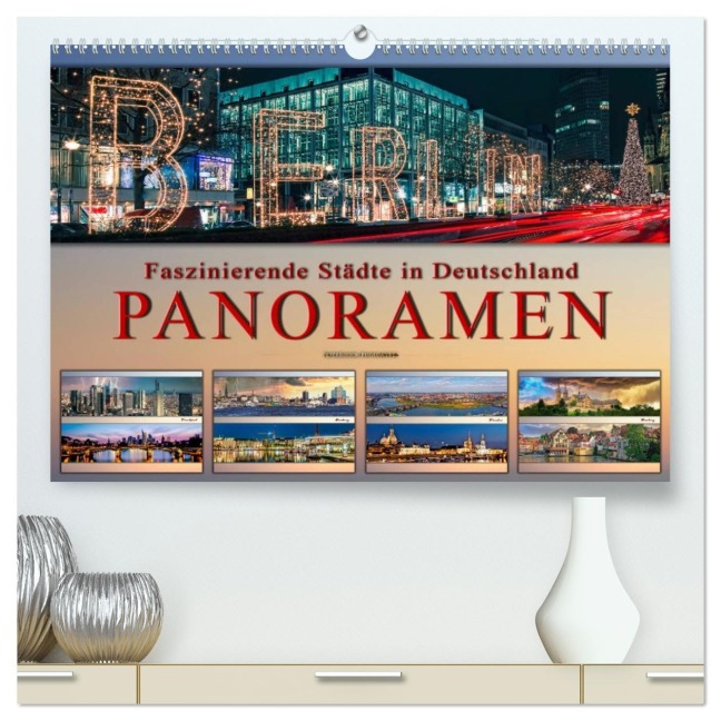 Faszinierende Städte in Deutschland - Panoramen (hochwertiger Premium Wandkalender 2026 DIN A2 quer), Kunstdruck in Hochglanz - Peter Roder