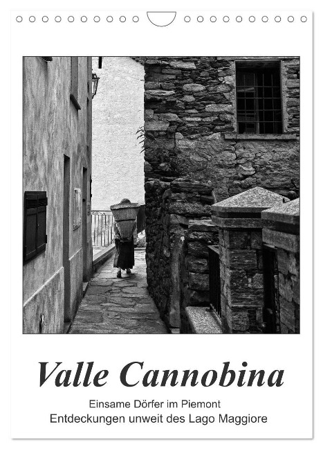 Valle Cannobina - Einsame Dörfer im Piemont (Wandkalender 2024 DIN A4 hoch), CALVENDO Monatskalender - Walter J. Richtsteig