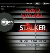 Cover-Bild zum Titel 'Stalker - Er will dein Leben.' von 'Arno Strobel'