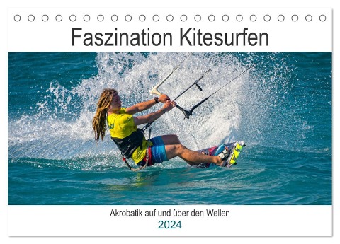 Faszination Kitesurfen (Tischkalender 2024 DIN A5 quer), CALVENDO Monatskalender - Michael Fahrenbach