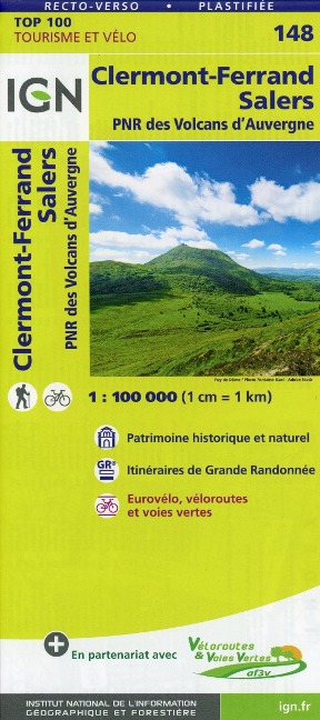 Clermont-Ferrand Salers 1:100 000 - 