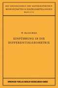 Cover-Bild zum Titel 'Einführung in die Differentialgeometrie' von 'Wilhelm Blaschke'