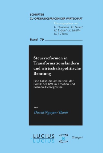 Steuerreformen in Transformationsländern und wirtschaftspolitische Beratung - David Nguyen-Thanh