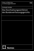 Cover-Bild zum Titel 'Das Durchsetzungsverfahren des Bundesverfassungsgerichts' von 'Christoph Schröder'