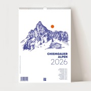 Cover-Bild zum Titel 'Chiemgauer Alpen, Wandkalender 2026, Monatskalender, A4' von 'Anja Garschhammer, XOXO Arte'