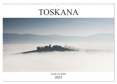 Toskana - Inseln im Nebel (Wandkalender 2025 DIN A3 quer), CALVENDO Monatskalender - Peter Schürholz