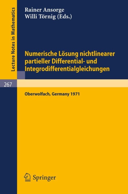 Numerische Lösung nichtlinearer partieller Differential- und Integrodifferentialgleichungen - 