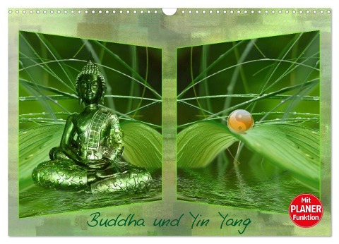 Buddha und Yin Yang (Wandkalender 2025 DIN A3 quer), CALVENDO Monatskalender - Claudia Burlager