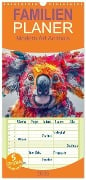 Familienplaner 2025 - Modern Art Animals mit 5 Spalten (Wandkalender, 21 x 45 cm) CALVENDO - Steffen Gierok-Latniak