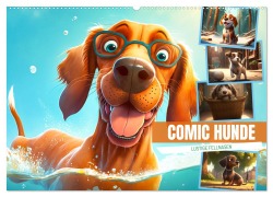 Comic Hunde (Wandkalender 2026 DIN A2 quer), CALVENDO Monatskalender - Dirk Meutzner