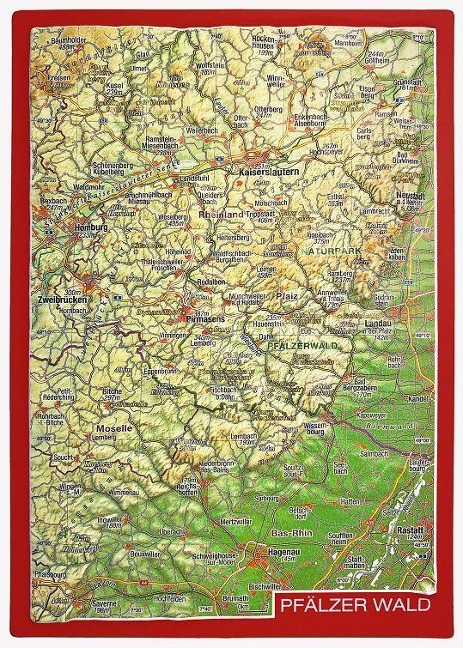 Reliefpostkarte Pfälzer Wald - André Markgraf, Mario Engelhardt