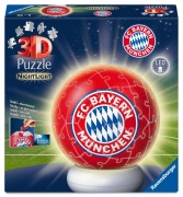 Cover-Bild zum Titel 'Ravensburger 3D Puzzle Nachtlicht FC Bayern München - Puzzle-Ball mit LED Nachtlicht als Nachttischlampe für Kinder ab 6 Jahren' von ''