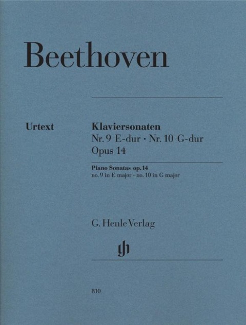 Beethoven, Ludwig van - Klaviersonaten Nr. 9 und Nr. 10 E-dur und G-dur op. 14 Nr. 1 und Nr. 2 - Ludwig van Beethoven